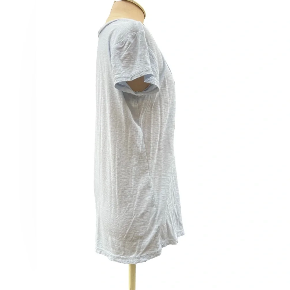 James Perse Short Sleeve Scoop Neck Light Blue Tee Size 2 - Picture 5 of 7